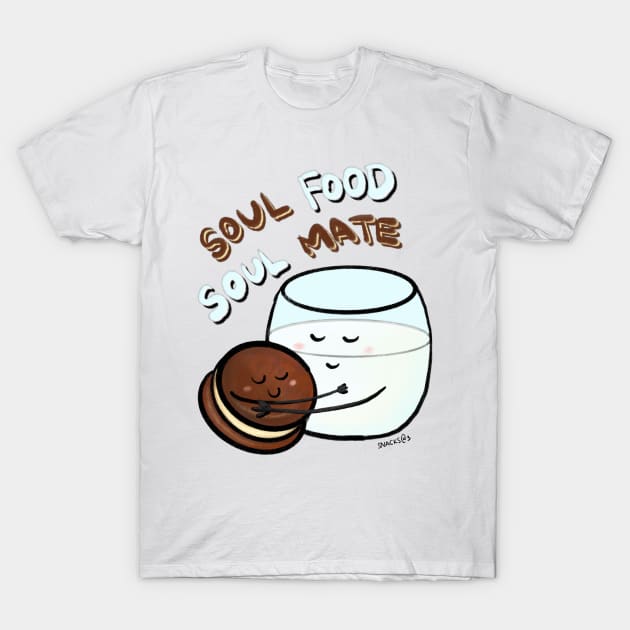 Cookie and Milk - Soul Food, Soul Mate T-Shirt by Snacks At 3